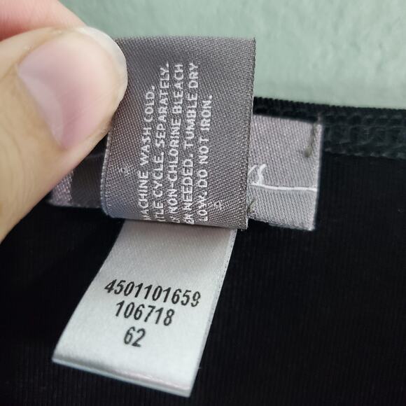 Chicos Travelers Womens Pheobe Fringe 3/4 Sleeve Drape Neck Poncho Top Size 3 - Picture 5 of 5